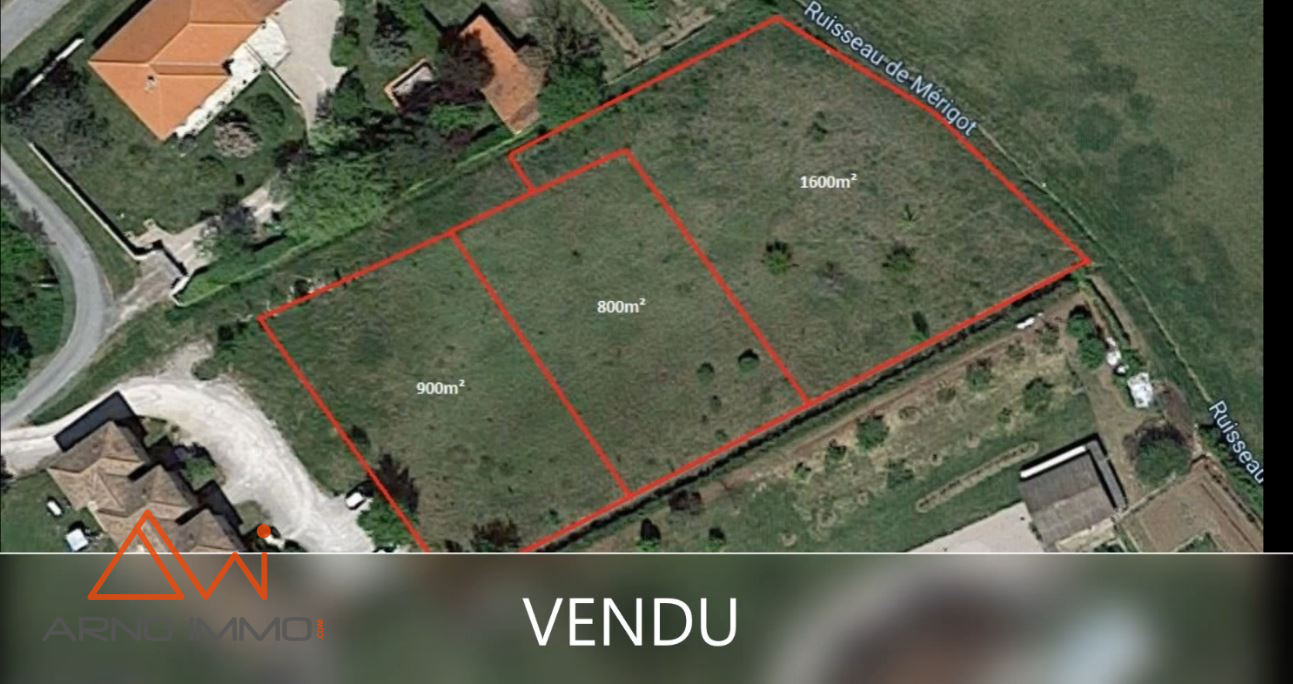 vente Terrain constructible 800m²